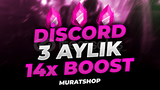 ⭐ [] DİSCORD 3 AYLIK 14X BOOST | BOTSUZ ⭐