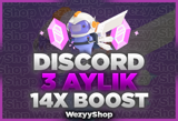 ⭐ [ANLIK] Discord 3 AYLIK 14X BOOST ⭐