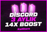 (ANLIK) Discord 3 Aylık 14x Boost