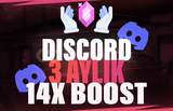 ⭐️[] DİSCORD 3 AYLIK 14X BOOST⭐️