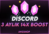 ⭐[KALİTELİ] Discord 3 AYLIK 14X BOOST ⭐