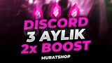 ⭐ [] DİSCORD 3 AYLIK 2X BOOST | BOTSUZ ⭐