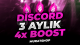 ⭐ [] DİSCORD 3 AYLIK 4X BOOST | BOTSUZ ⭐