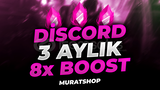 ⭐ [] DİSCORD 3 AYLIK 8X BOOST | BOTSUZ ⭐