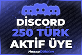 ⭐[RESİMLİ] DİSCORD 250 TÜRK AKTİF ÜYE ⭐