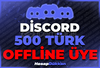 ⭐[MAX 90K] DİSCORD 500 OFFLİNE ÜYE ⭐
