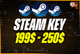 Anlık | En Az 200$ Steam Random Key