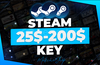 ⭐️Anlık | En Az 25$ Steam Random Key⭐️