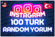 ⭐[ANLIK] İNSTAGRAM 100 Türk Yorum | + GARANTİ ⭐