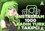 ⭐️(ANLIK) Instagram 1000 Kadın Takipçi