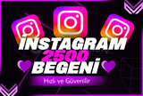 ⭐ANLIK⭐İNSTAGRAM 2500 BEĞENİ