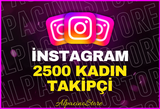 [KALİTELİ] İnstagram 2500 Türk Kadın Takipçi 