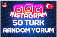 ⭐ [ANLIK] İNSTAGRAM 50 Türk Yorum | + GARANTİ ⭐