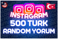 ⭐[ANLIK] İNSTAGRAM 500 Türk Yorum | + GARANTİ ⭐