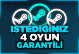 [ANLIK] İSTEDİĞİNİZ 4 OYUN + GARANTİ