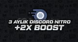 [ANLIK] + 3 Ay Discord Nitro + 2 Boost