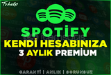 Anlık | Kendi Hesabına 3 Aylık Spotify Premium