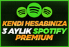 ⭐Anlık | Kendi Hesabına 3 Aylık Spotify Premium