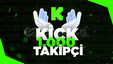 ⭐[GARANTİLİ]⭐ KİCK +1000 TAKİPÇİ