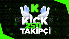 ⭐ [GARANTİLİ] Kick 250 Takipçi ⭐