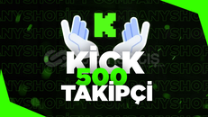 ⭐ [GARANTİLİ]⭐ Kick 500 Takipçi 