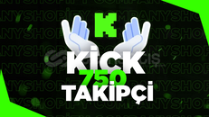 ⭐[GARANTİLİ]⭐ KİCK +750 TAKİPÇİ