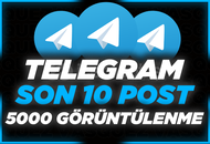 ⭐ [TELEGRAM] Son 10 Post 5000 Görüntülenme ⭐