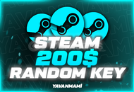 Anlık | Steam 200$ (7.100₺) Random Key