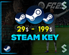 Steam 29$ - 199$ Random Key