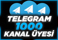 ⭐ [ANLIK] Telegram 1000 Kanal / Grup Üyesi ⭐
