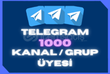 ⭐ [ANLIK] Telegram 1000 Kanal / Grup Üyesi ⭐