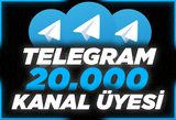 ⭐ [ANLIK] Telegram 20.000 Kanal / Grup Üyesi ⭐