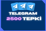 ⭐ [ANLIK] Telegram +2500 Tepki ⭐