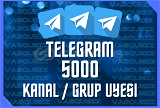 ⭐ [ANLIK] Telegram 5000 Kanal / Grup Üyesi ⭐