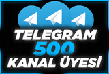 ⭐ [ANLIK] Telegram 500 Kanal / Grup Üyesi ⭐