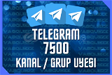 ⭐ [ANLIK] Telegram 7500 Kanal / Grup Üyesi ⭐