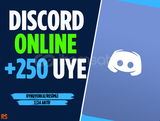 [ANLIK TESLİM] 7/24 Aktif 250 Discord Üye