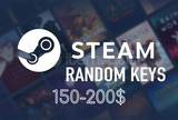Anında Teslimat | 150$–200$ Steam Key (Random)
