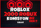 ⭐[ANLIK TESLİM] 2000 ROBUX + KOMİSYON BİZDEN