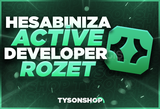 [ANLIK TESLİMAT] ACTİVE DEVELOPER ROZETİ 