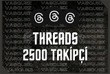 ⭐ [ANLIK] Threads +2500 Takipçi ⭐