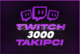 ⭐️[ANLIK] Twitch 3000 Takipçi | GARANTİLİ⭐️