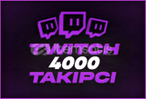 ⭐️[ANLIK] Twitch 4000 Takipçi | GARANTİLİ⭐️