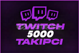 ⭐️[ANLIK] Twitch 5000 Takipçi | GARANTİLİ⭐️