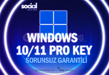 Anlık | Windows 10/11 Pro Key %100 Sorunsuz