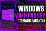 Anlık | Windows 10/11 Pro key +Sınırsız+Garanti