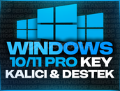 ⭐OTO TESLİM | Windows 10/11 Pro Key + Sorunsuz⭐
