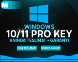 ⭐Anlık | Windows 10/11 Pro Key Sorunsuz⭐