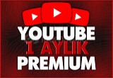 ANLIK/Youtube 1 Aylık Premıum Kendi hesabınıza 