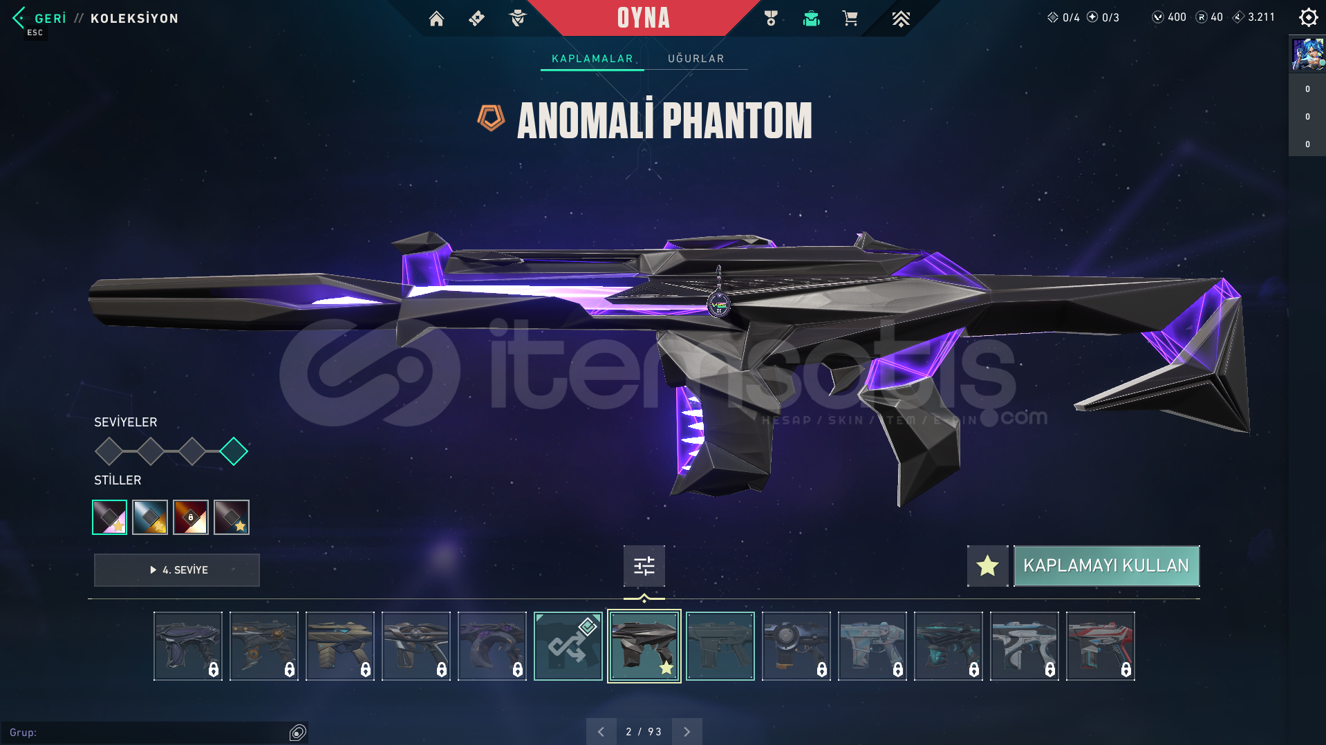 ANOMALİ PHANTOMLU 2K VP TR MAİLLİ HESAP ANOMALİ PHANTOMLU 2K VP TR MAİLLİ HESAP